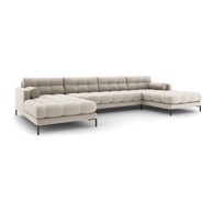 COSMOPOLITAN DESIGN Bež kutna garnitura (u obliku slova "U") Bali, 383x185x75 cm